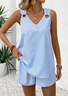 Damen Gestreift Zweiteiliges Set Täglich Ärmellos Lässig Sommer Kurze Sets Matching Set