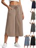 Damen Unifarben Caprihosen Hose Lässig Sommer Hose