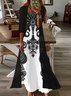 Damen Geblümt Print Zweiteiliges Set Täglich Dreiviertelärmel Lässig Frühling/Herbst Mantel mit Rock Matching Set