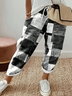 Damen Geometrisch Lang Hose Lässig Frühling/Herbst Hose