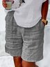 Damen Gestreift Shorts Gerade Hosen Lässig Sommer Shorts