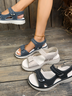 Sommer Unifarben Gladiator Pantolette