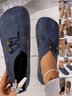 Neu Weich Leder Flach Lässig Schuhe für Damen im Sommer, Einfach und modisch Große Größen Schuhe für Damen