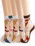 Heiß Verkauf Damen Mittel Tube Kristall Strümpfe Frühling und Sommer Dünn Blumenmuster Glas Seide Damen Socken Rutschfest Socken für Damen