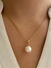 Schmuck Fashion Perle Pendant Legierung Licht Luxuriös Perle Ohrringe Ohrringe Halskette Set Zweiteiliges Halskette