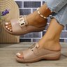 Unifarben Sommer Sandale