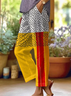 Damen Abstrakt Lang Hose Lässig Frühling/Herbst Hose