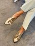 Unifarben Alle Jahreszeiten Halbschuhe