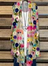 Damen Geblümt Frühling/Herbst Aufdecken Lässig Leicht Strickjacke