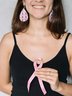 Pink Band Kunstleder Träne Ohrringe Damen Brust Ohrringe