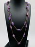 Amethyst modisch Temperament Täglich Pendeln Einfach Vielseitig Armband Schlüsselbein Kette Pullover Kette
