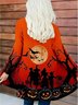Damen Halloween Frühling/Herbst Aufdecken Retro Leicht Strickjacke