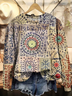 Damen Abstrakt Rundhals Print Lässig Frühling/Herbst Langarm Sweatshirt