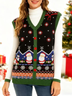 Weihnachten Regelmäßige Passform Acryl Elegant Tanktop